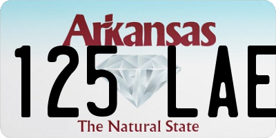 AR license plate 125LAE