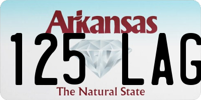 AR license plate 125LAG