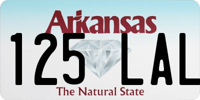 AR license plate 125LAL