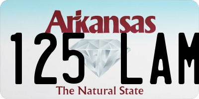 AR license plate 125LAM