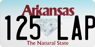 AR license plate 125LAP