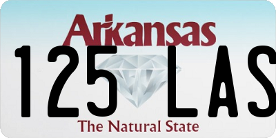 AR license plate 125LAS
