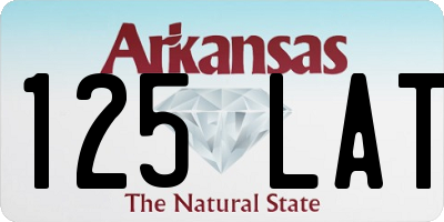 AR license plate 125LAT
