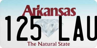 AR license plate 125LAU
