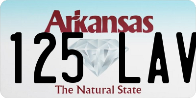 AR license plate 125LAV