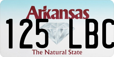 AR license plate 125LBC