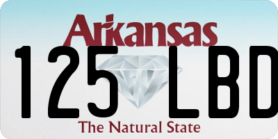 AR license plate 125LBD