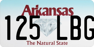AR license plate 125LBG