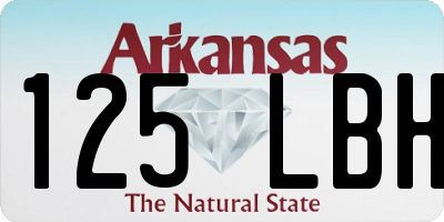 AR license plate 125LBH