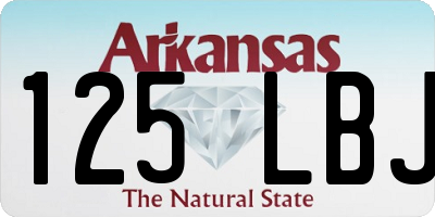 AR license plate 125LBJ