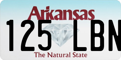 AR license plate 125LBN