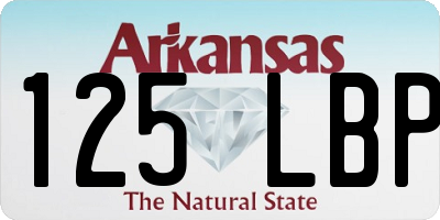 AR license plate 125LBP