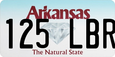AR license plate 125LBR