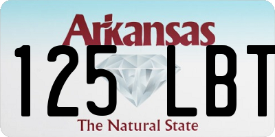 AR license plate 125LBT