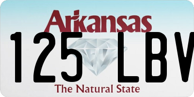 AR license plate 125LBV