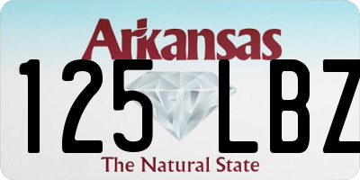 AR license plate 125LBZ