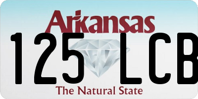AR license plate 125LCB