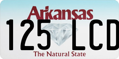AR license plate 125LCD