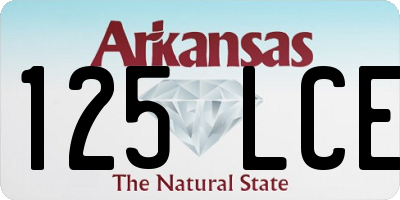 AR license plate 125LCE