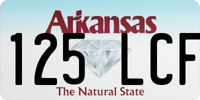 AR license plate 125LCF