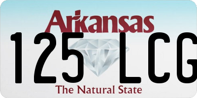 AR license plate 125LCG
