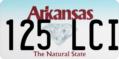 AR license plate 125LCI
