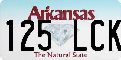 AR license plate 125LCK