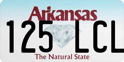 AR license plate 125LCL