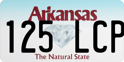 AR license plate 125LCP