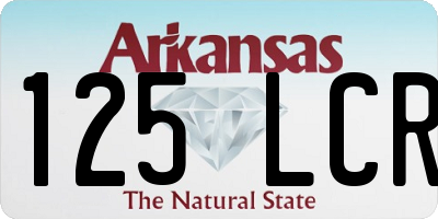 AR license plate 125LCR