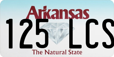 AR license plate 125LCS
