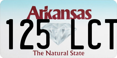 AR license plate 125LCT