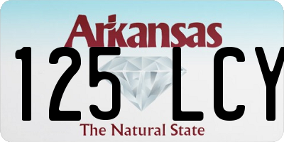 AR license plate 125LCY