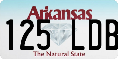 AR license plate 125LDB
