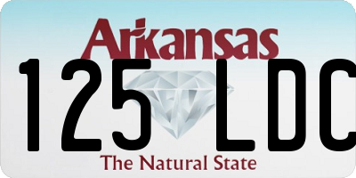 AR license plate 125LDC