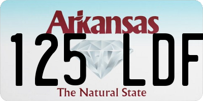 AR license plate 125LDF