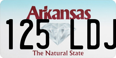 AR license plate 125LDJ
