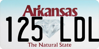 AR license plate 125LDL