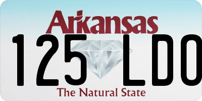 AR license plate 125LDO