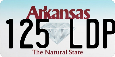 AR license plate 125LDP