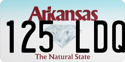 AR license plate 125LDQ