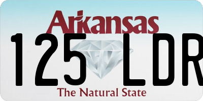 AR license plate 125LDR
