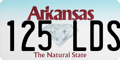 AR license plate 125LDS