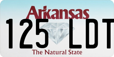 AR license plate 125LDT