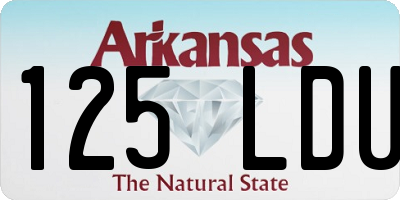 AR license plate 125LDU