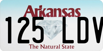 AR license plate 125LDV