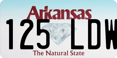AR license plate 125LDW