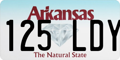 AR license plate 125LDY