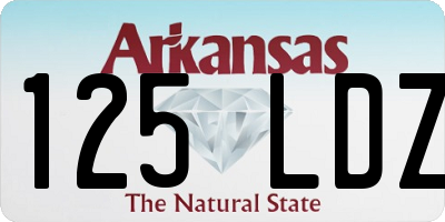 AR license plate 125LDZ