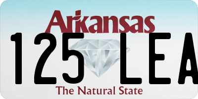 AR license plate 125LEA